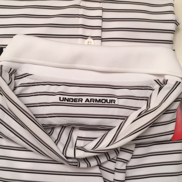Under Armour UA Men’s Stripped Golf Polo Shirt - Picture 6 of 6